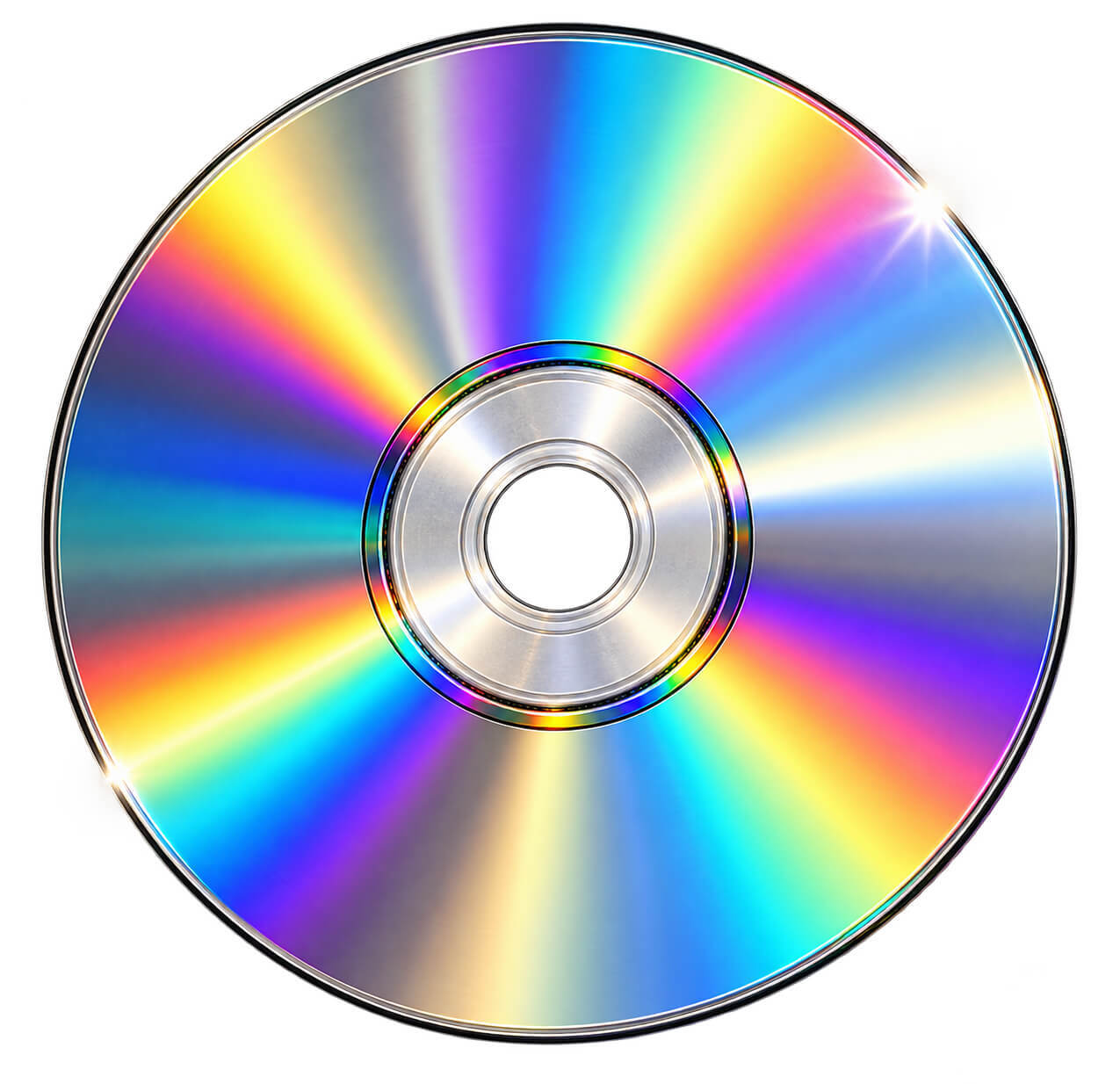 The same game disc after repair, clean and scratch-free